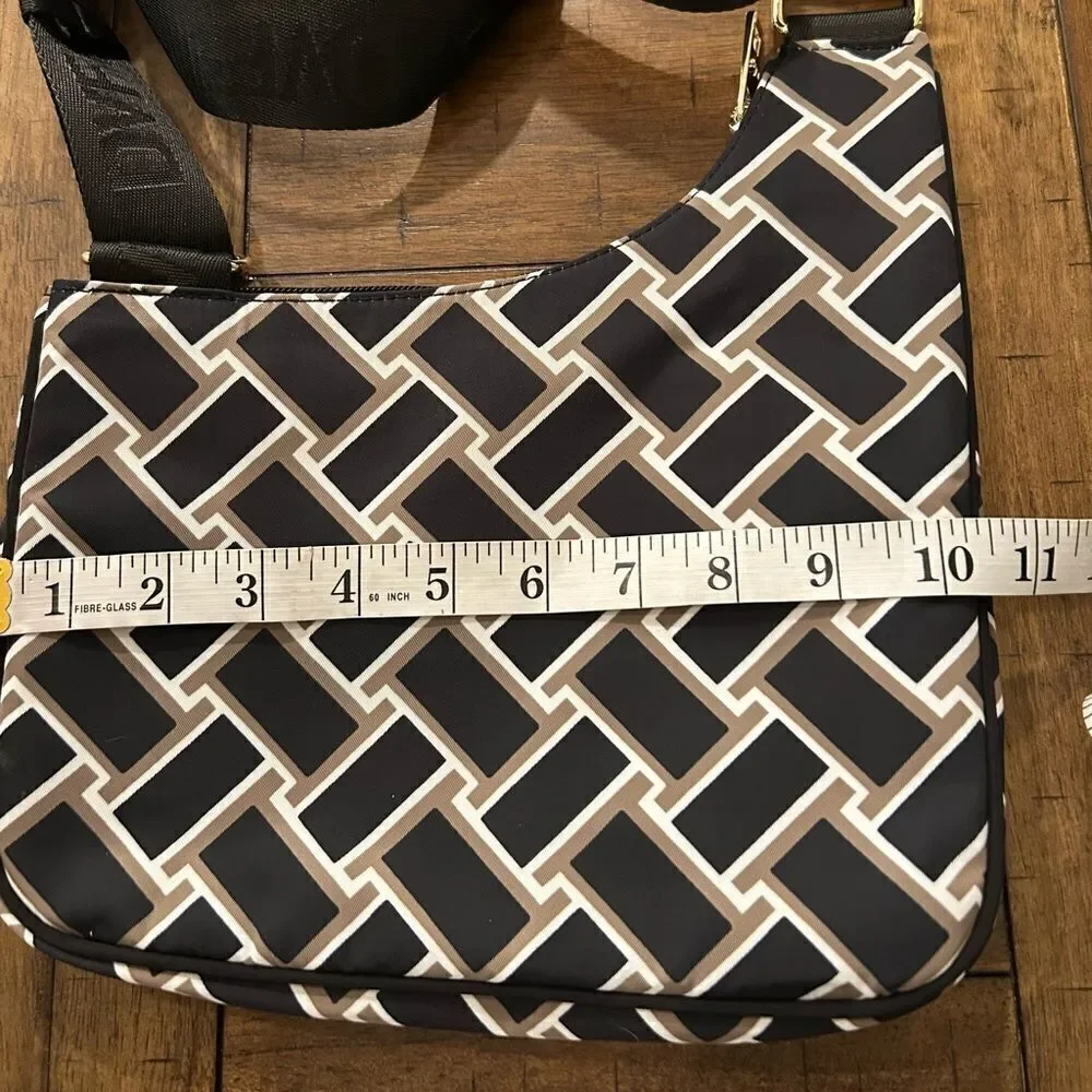 Diane Von Furstenberg Bag Black Print Utility Crossbody